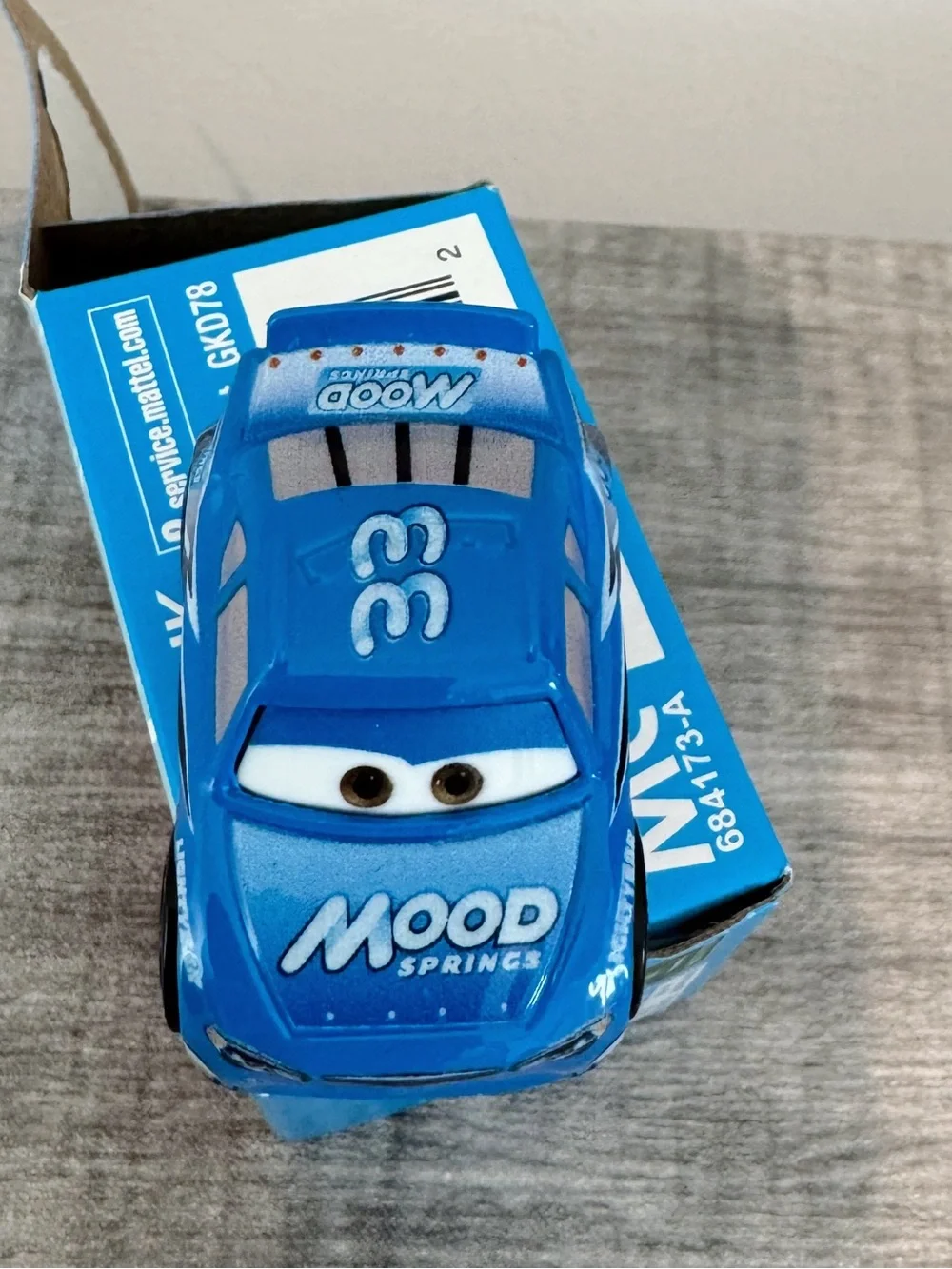 Disney Pixar Cars Mini Racer Dud Throttleman Mood Springs Box 42 New With Box